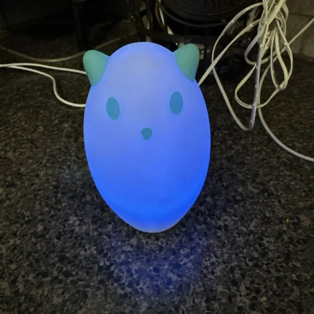 Vintage IKEA Spoka Ghost Cat Rechargeable Color Change Night Light Discontinued